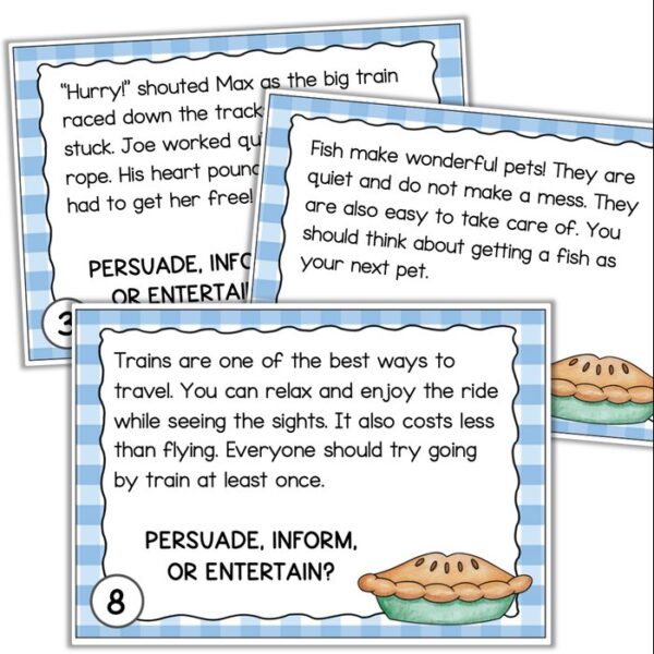 author's purpose task cards